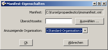 Konfigurationsoptionen fr jedes Manifest