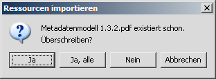 Vorhandene Ressource(n) beim Import überschreiben.