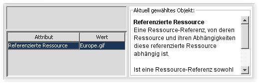 Verweis auf abhängige Ressource-Referenz legen.