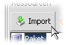 Import-Dialog aufrufen über die Symbolleiste der Ressourcensammlung.