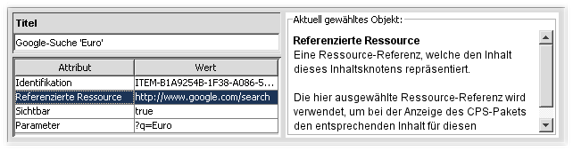 Verweis auf Ressource-Referenz legen.