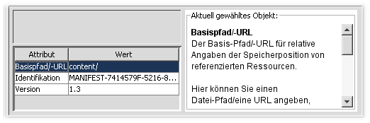 Basispfad/-URL für relative Speicherpositionen für das gesamte Manifest festlegen.