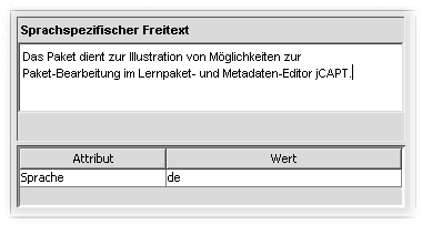 Eingabemöglichkeiten für den Wert von Metadaten-Knoten.