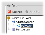 Neu erstellter Organisation-Knoten.