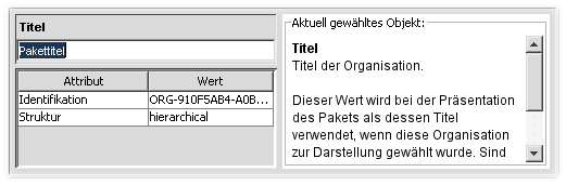 Organisation-Knoten umbenennen.